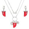 Imagem de Conjunto patuá com dente vermelho - 1100823