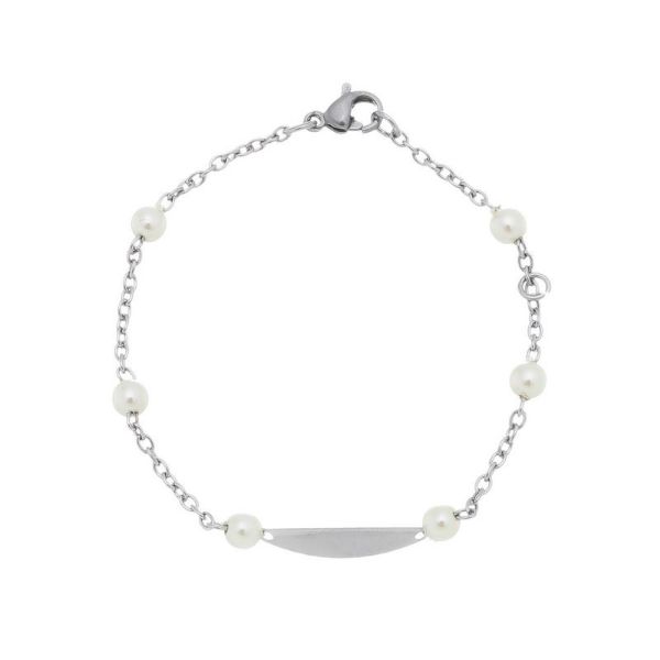 Imagem de Pulseira infantil chapinha com pérolas - 0405530