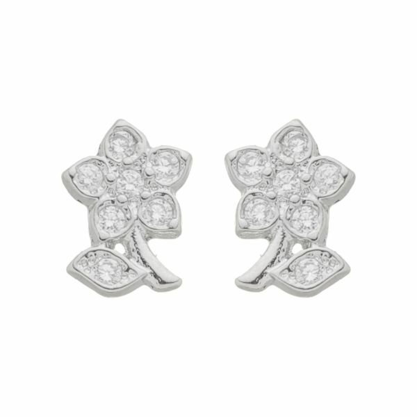 Imagem de Brinco flor pedra zircônia - 0526477