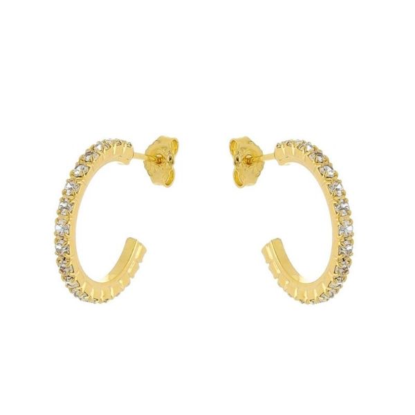 Imagem de Brinco argola strass 2,0cm - 0523155