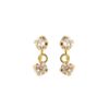Imagem de Brinco Ouro 18k pedras 2,5mm - 1500006 