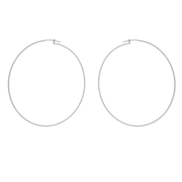Imagem de Brinco argola fio; 8,2cm - 0526359