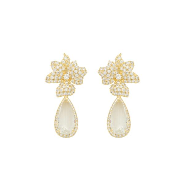 Imagem de Brinco flor zircônia - 0527963