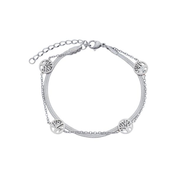 Imagem de Pulseira malha fita laminada  - 0406246