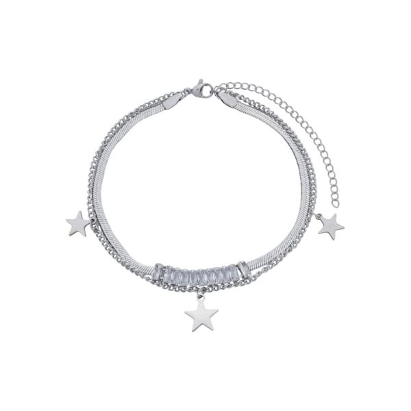 Imagem de Pulseira malha fita laminada  - 0406345