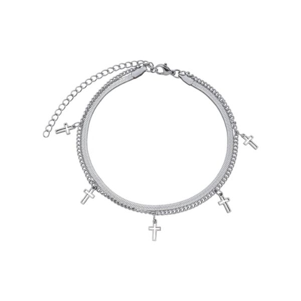 Imagem de Pulseira malha fita laminada  - 0406343