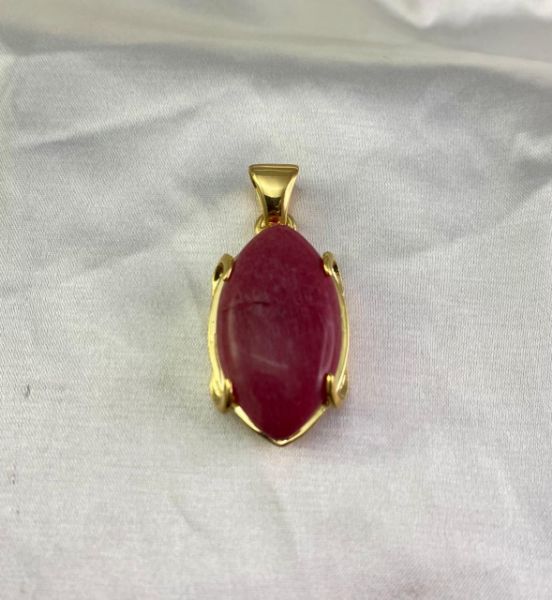 Imagem de Pingente pedra rosa natural  - 0207921