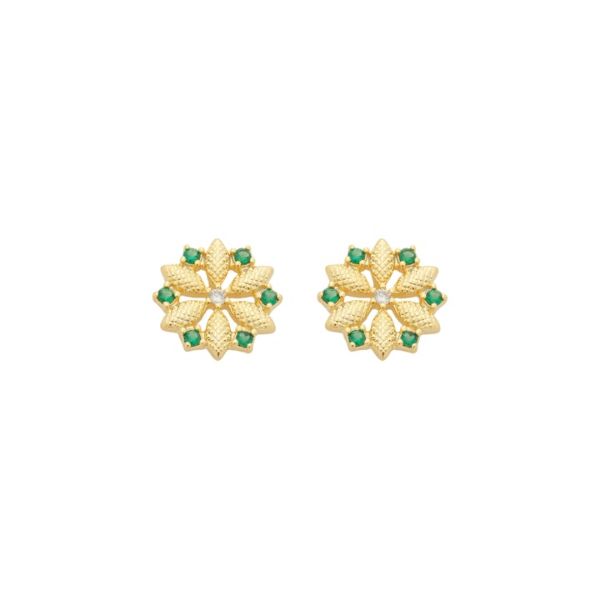Imagem de Brinco flor trabalhada - 0527758