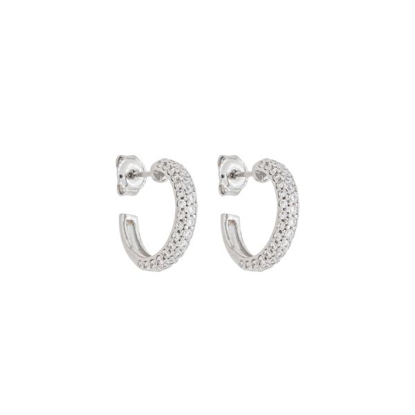 Imagem de Brinco argola zircônia - 0525917