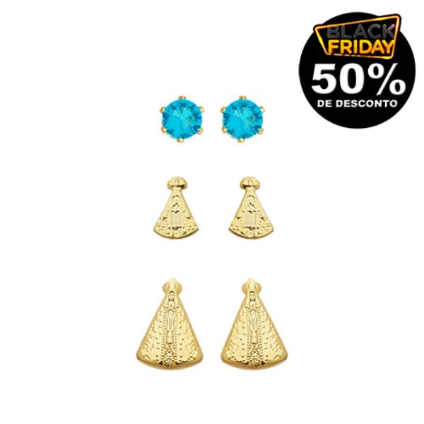 Imagem de Brinco trio Nossa Senhora  - 0525845