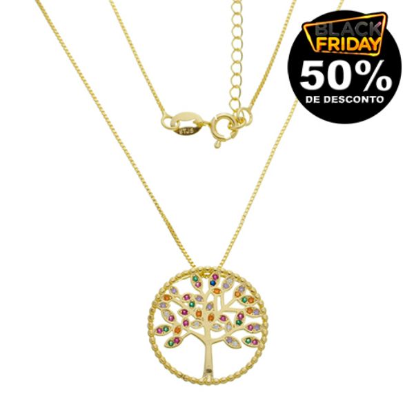 Imagem de Corrente árvore da vida colorida - 0306326